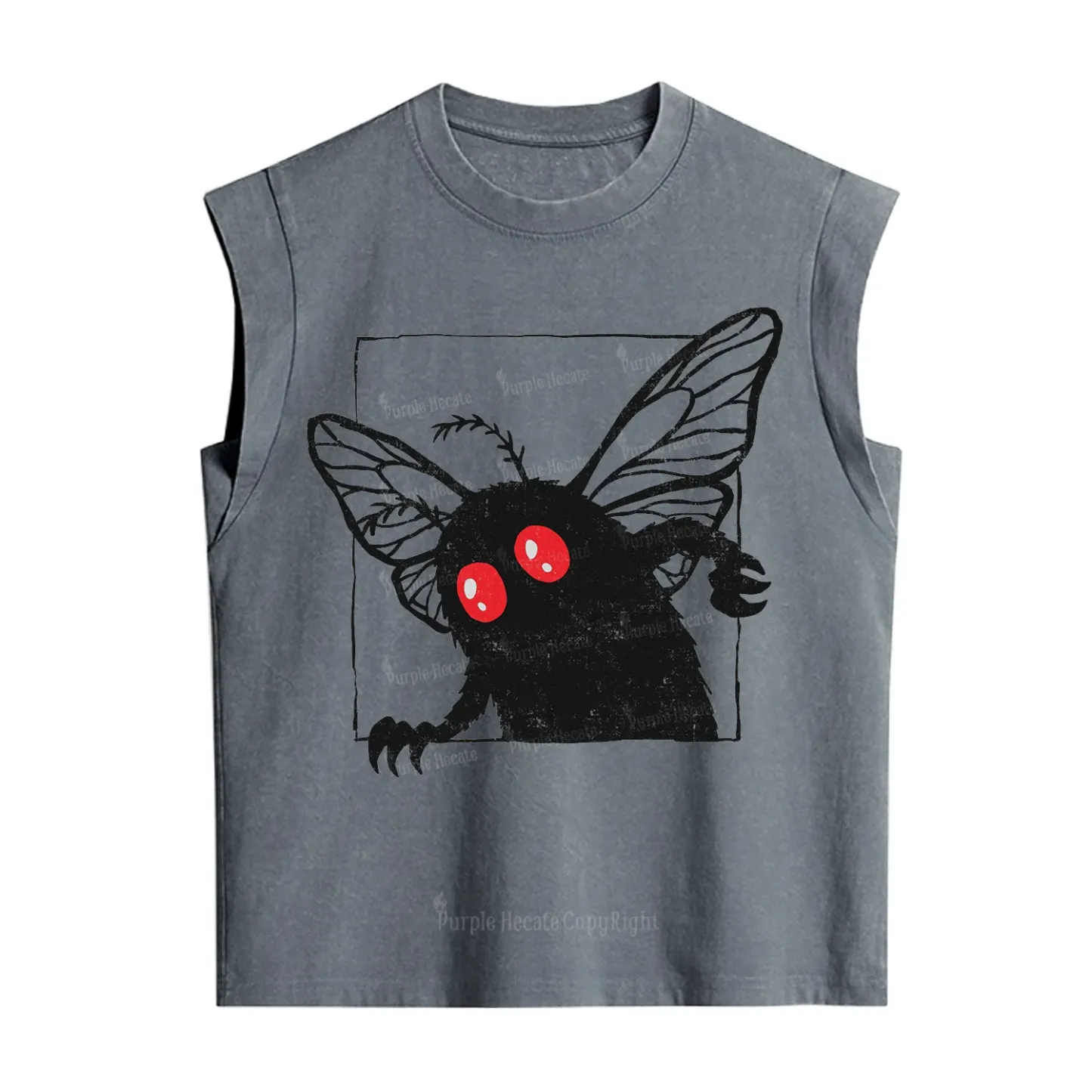 Purplehecate The Curious Mothman Vintage Washed Tank