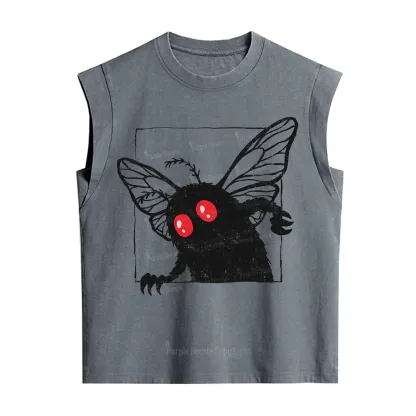 Purplehecate The Curious Mothman Vintage Washed Tank