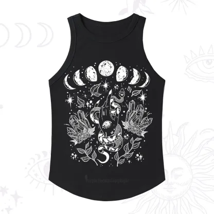 Purplehecate Reach For The Moon Ribbed Tank Top