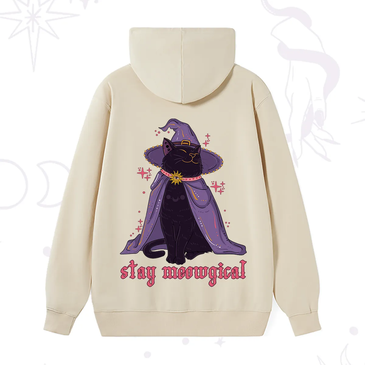 Purplehecate Stay Meowgical Cat Hoodie