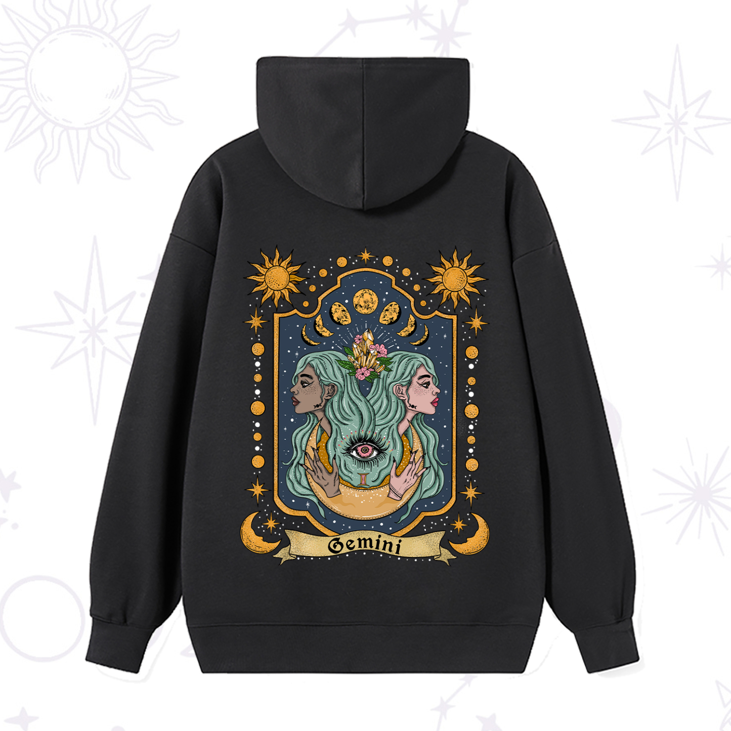 Magic Purplehecate Gemini Zodiac Hoodie
