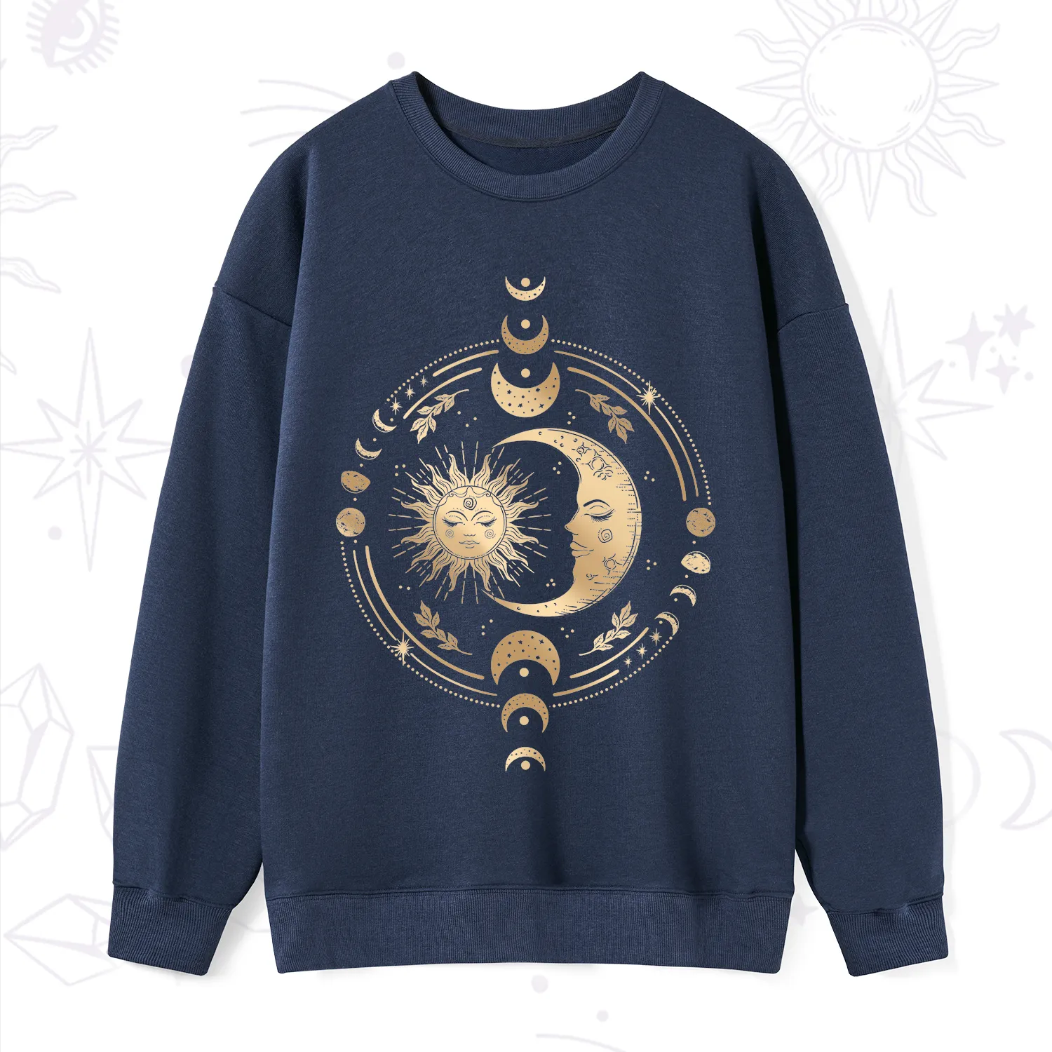 Purplehecate Celestial Sun and Moon Sweatshirt
