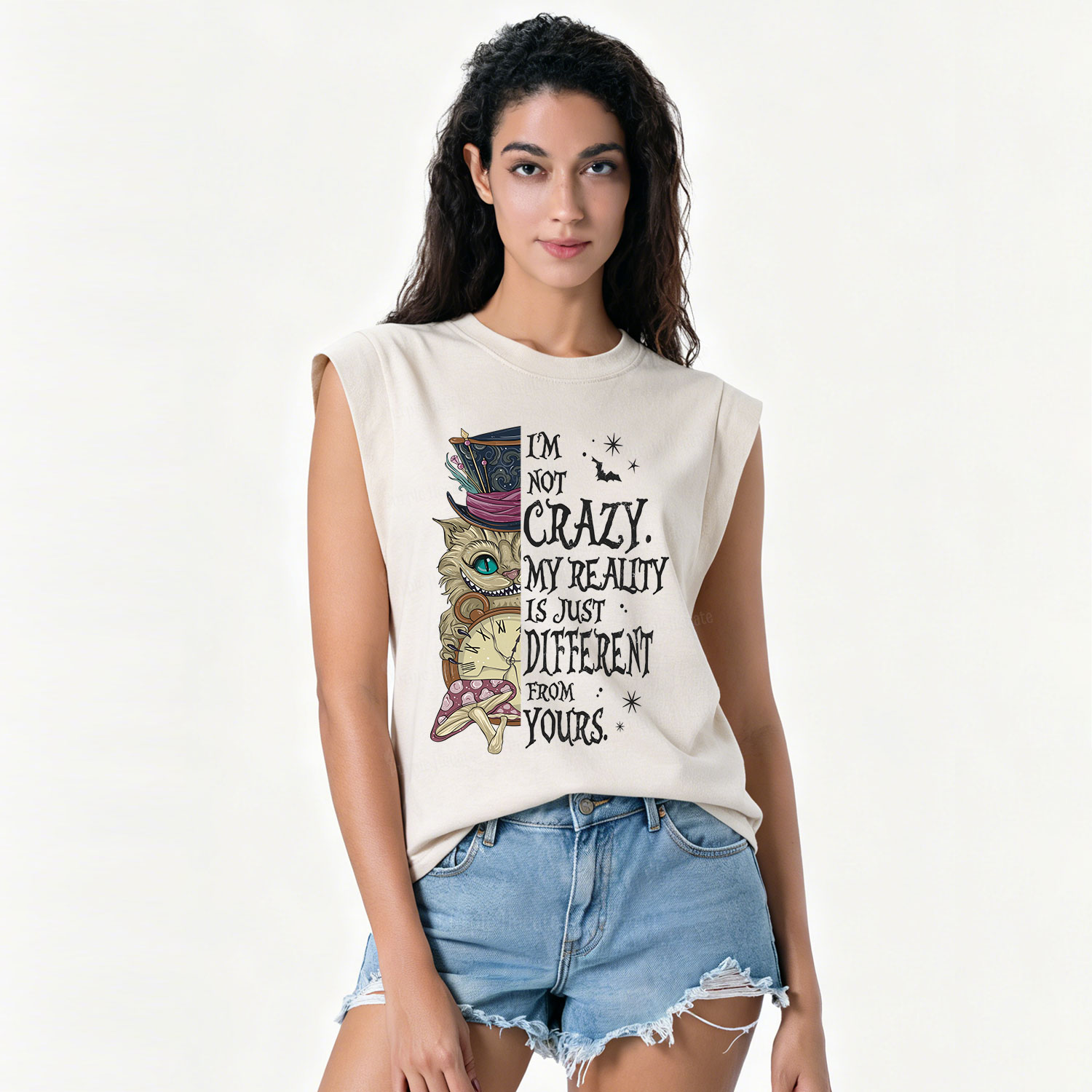 Purplehecate I'm Not Crazy My Reality Is Just Different From Vintage Washed Tank