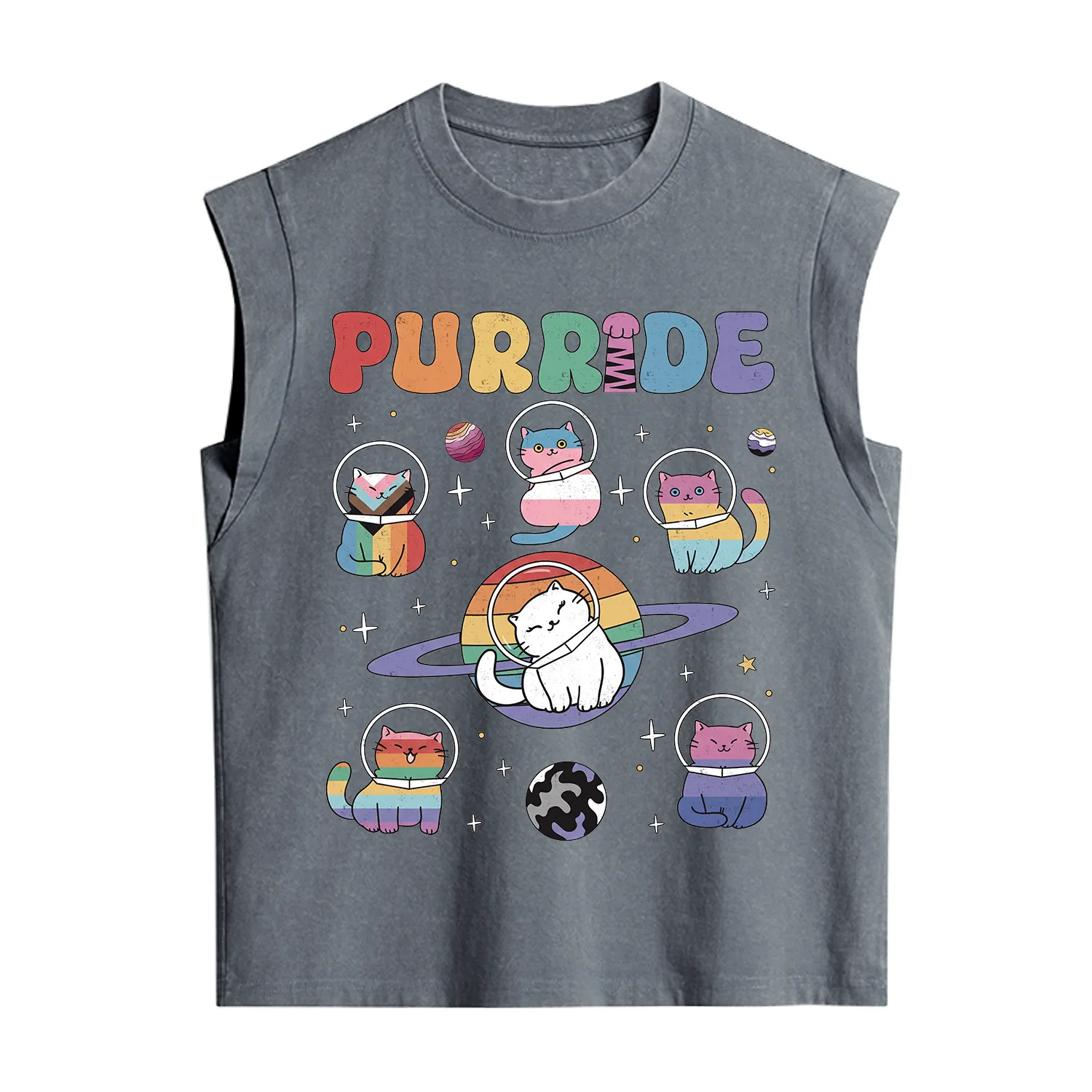 Purplehecate Purride Cat Vintage Washed Tank