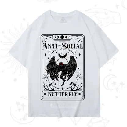 Purplehecate The Antisocial Butterfly Oracle Card T-Shirt