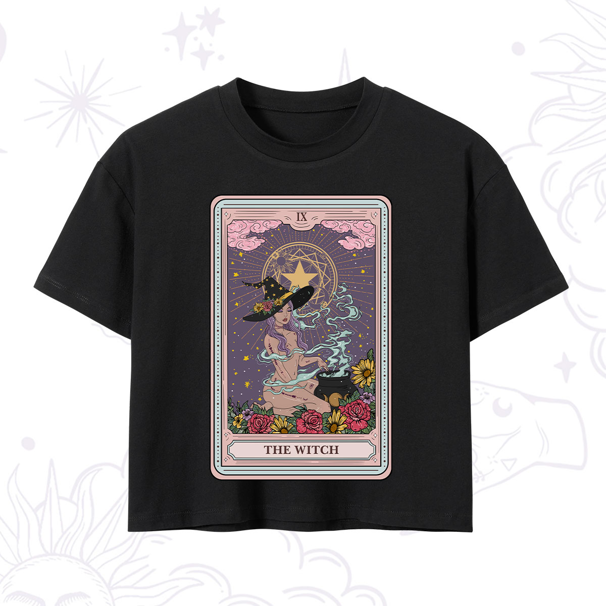 Purplehecate The Witch Tarot Crop T-Shirt 