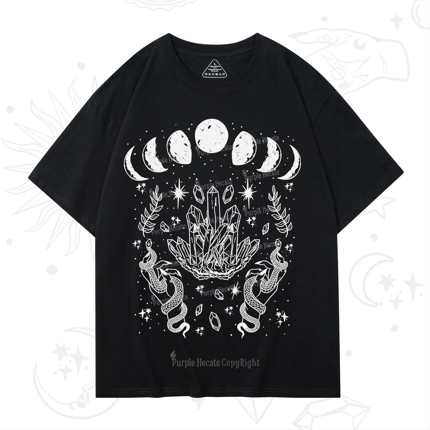 Purplehecate Serpents of the Moon T-Shirt