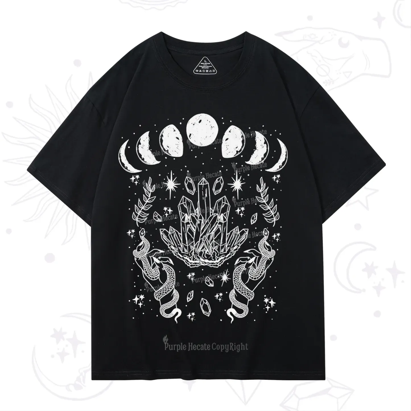 Purplehecate Serpents of the Moon T-Shirt