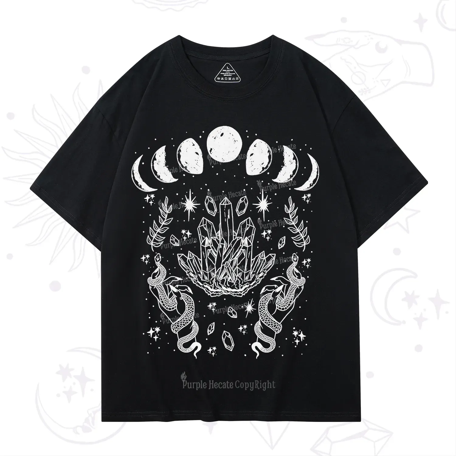 Purplehecate Serpents of the Moon T-Shirt