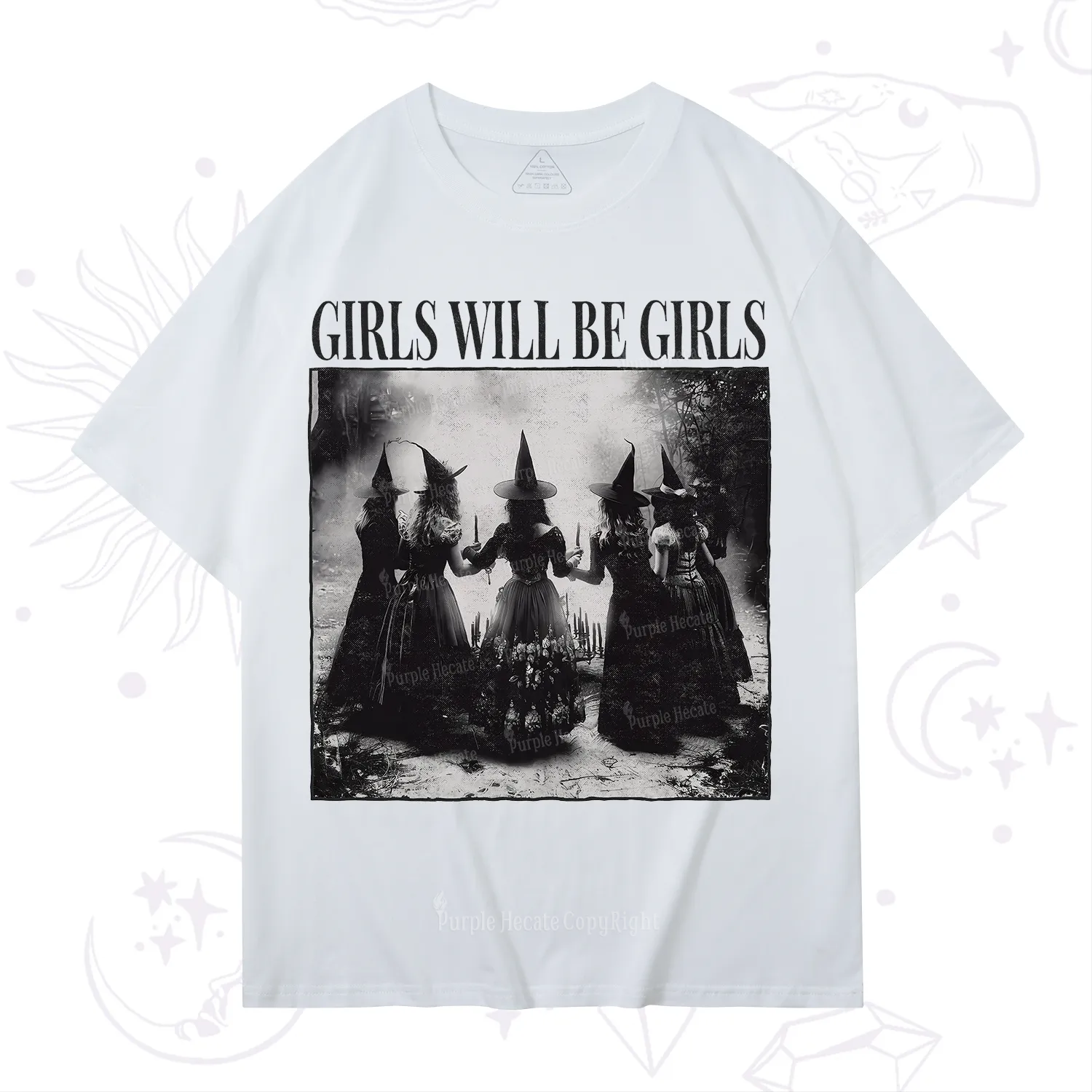 Purplehecate Girl Will Be Girl Witch T-Shirt