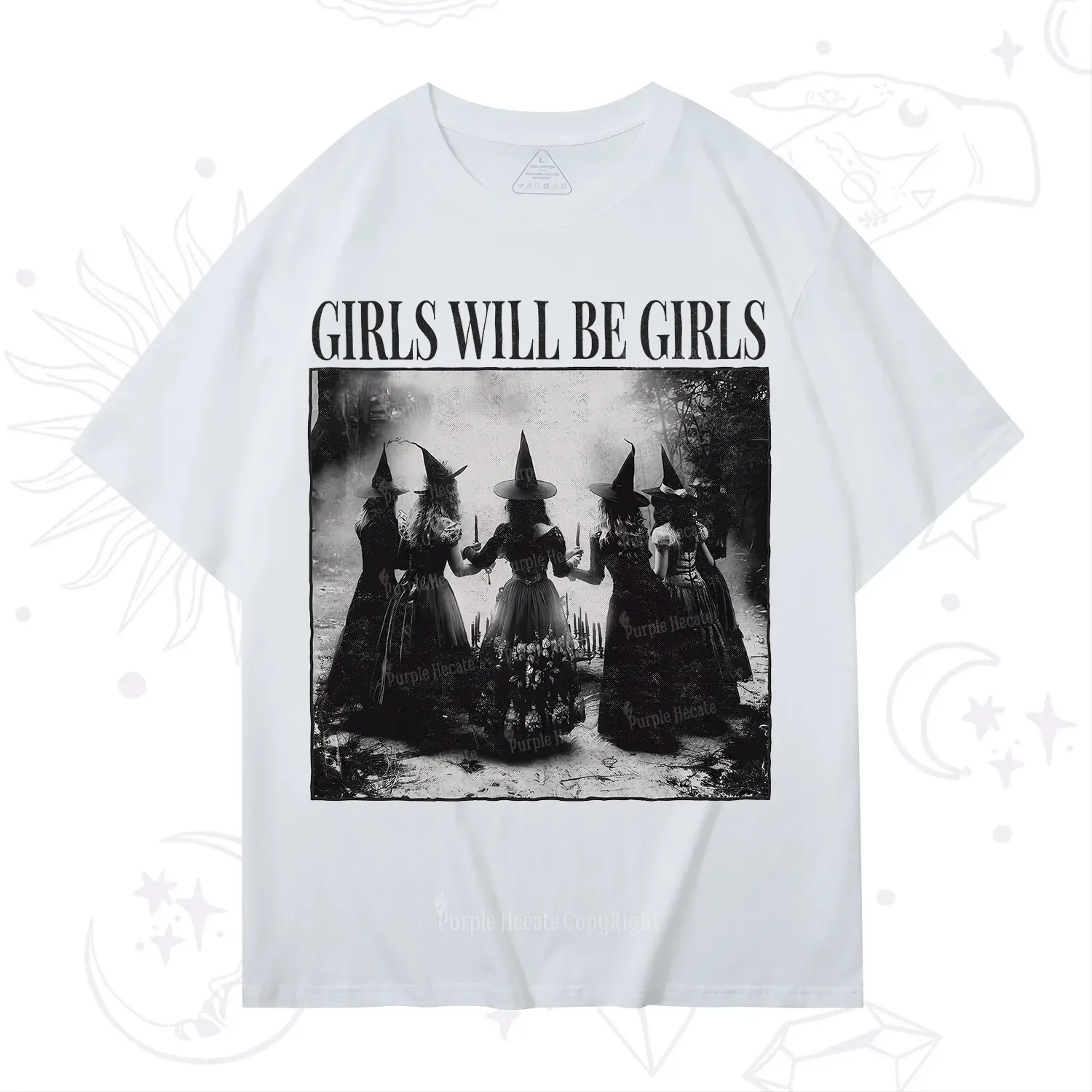 Purplehecate Girl Will Be Girl Witch T-Shirt