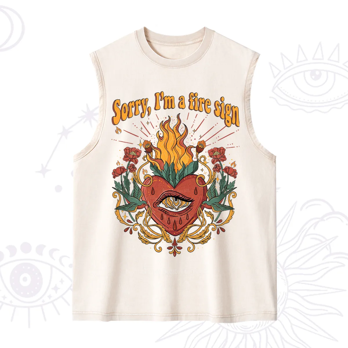 Purplehecate Sorry I'm A Fire Sign Washed Tank