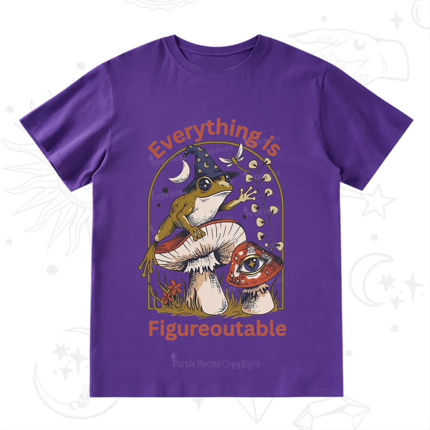 Purplehecate Everything Is Figureoutable Frog T-Shirt