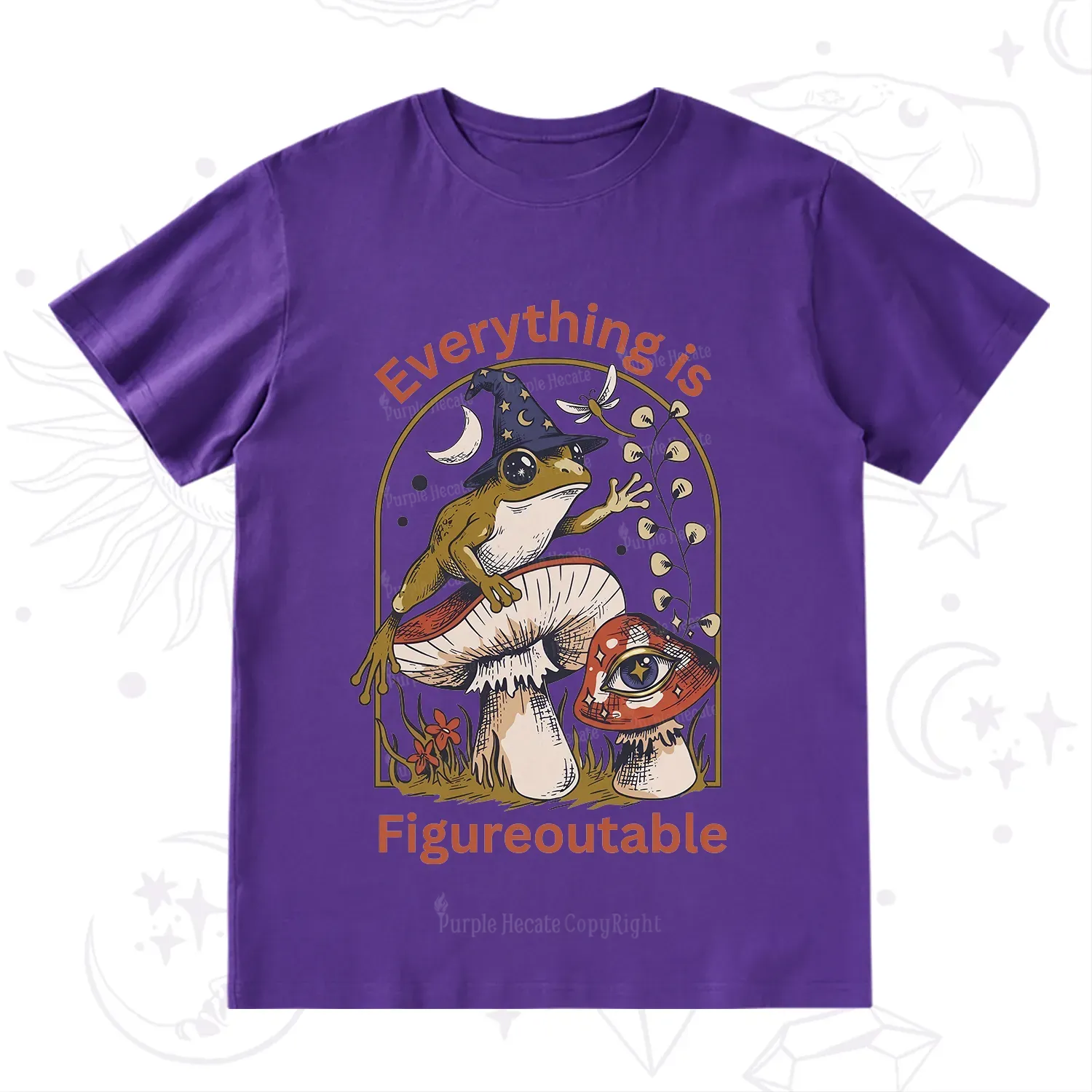 Purplehecate Everything Is Figureoutable Frog T-Shirt