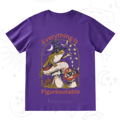 Purplehecate Everything Is Figureoutable Frog T-Shirt