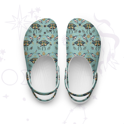 Purplehecate Mystical Moth Rubber Clogs