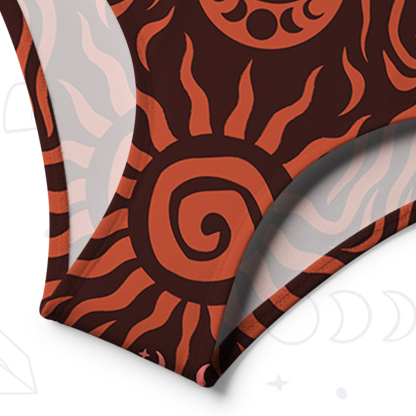 Purplehecate Solar Ritual One-Shoulder One-Piece Swimsuit