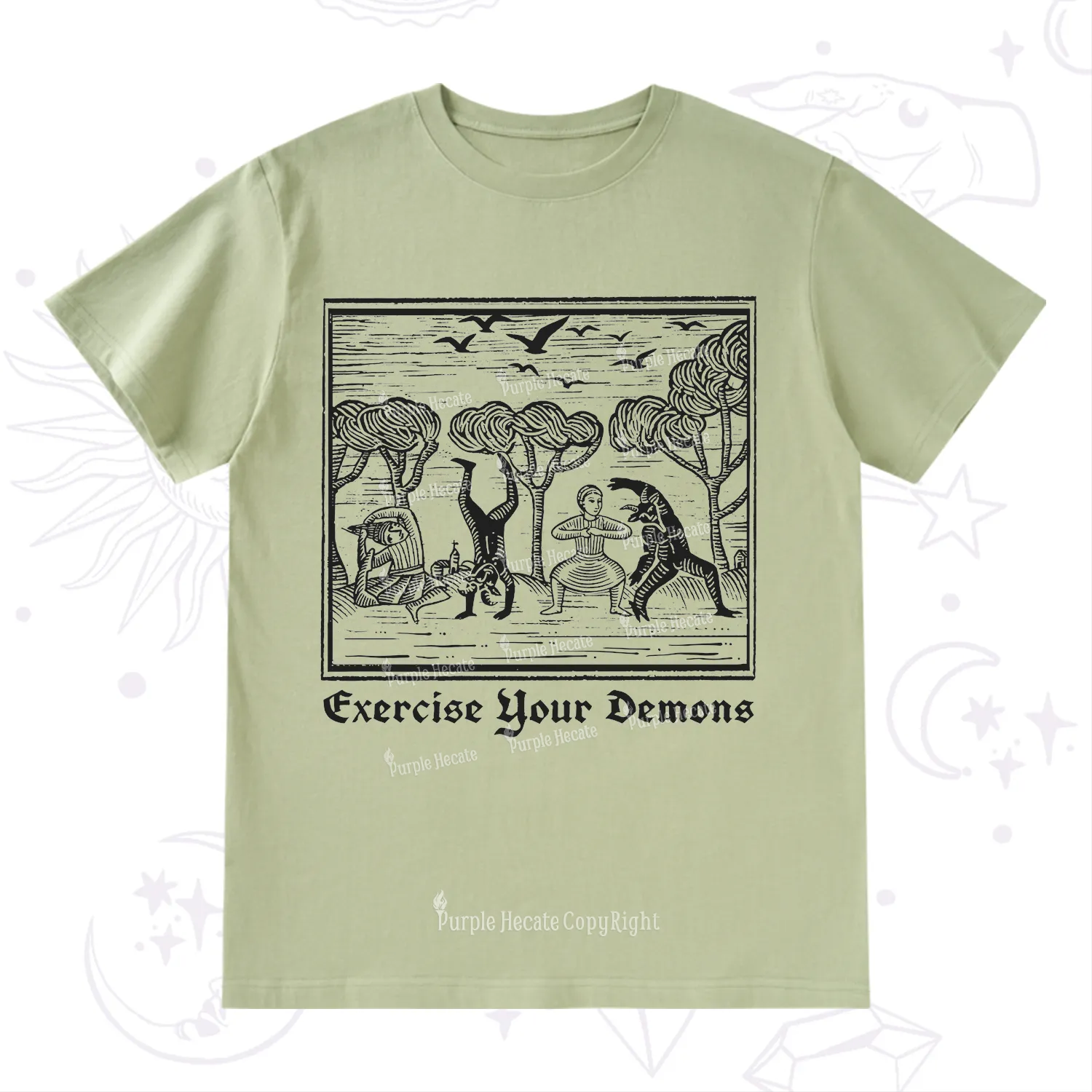 Purplehecate Exercise Your Demons T-Shirt