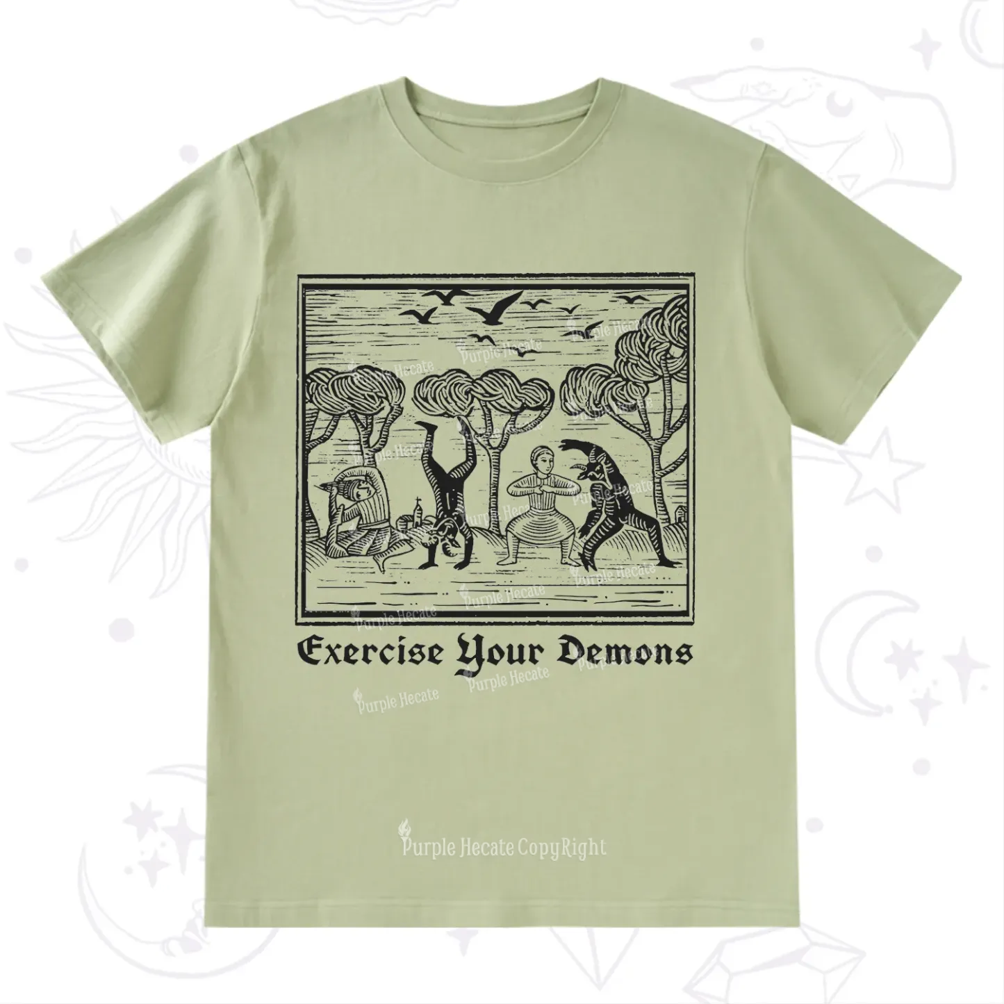 Purplehecate Exercise Your Demons T-Shirt