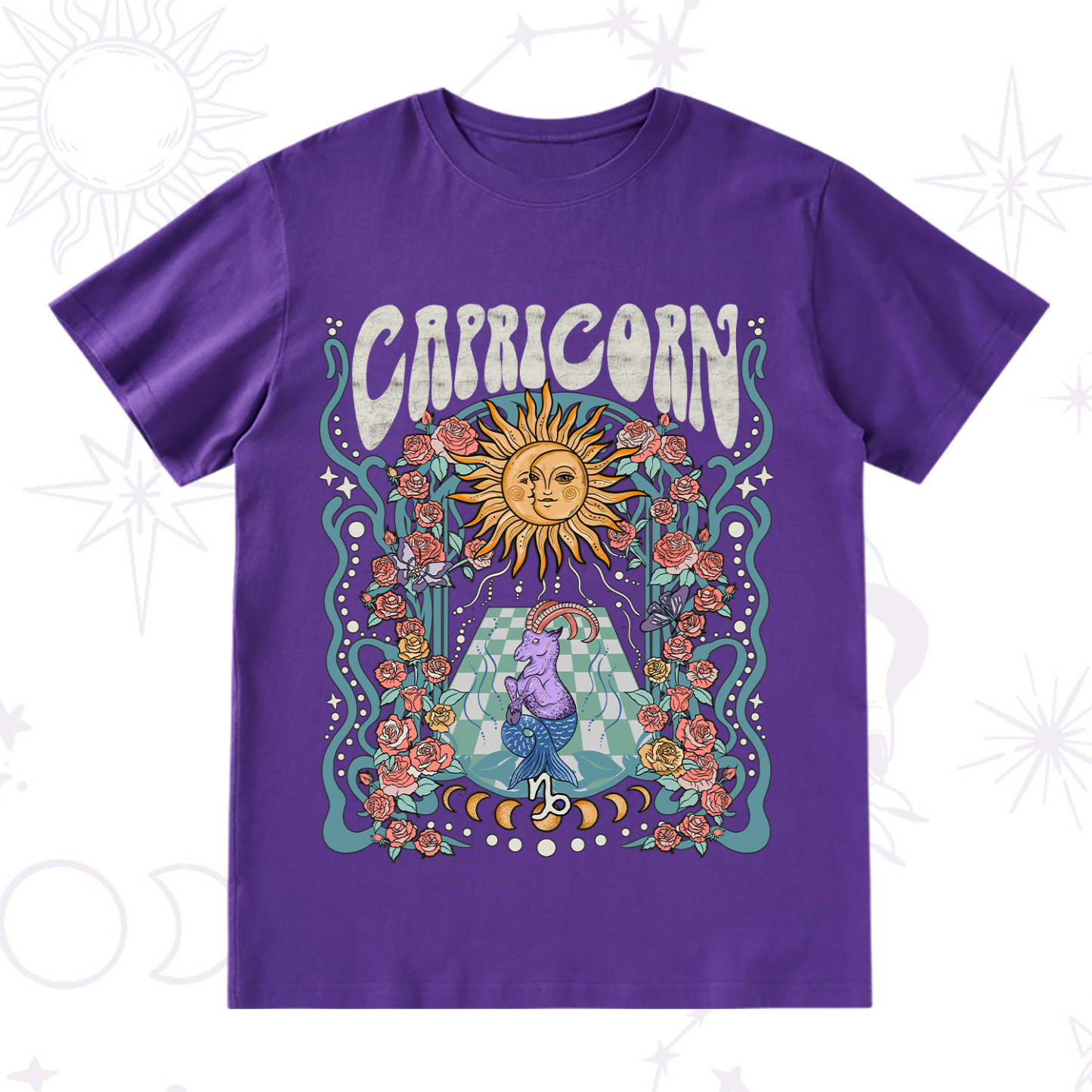 Purplehecate Capricorn Spirit Zodiac T-Shirt