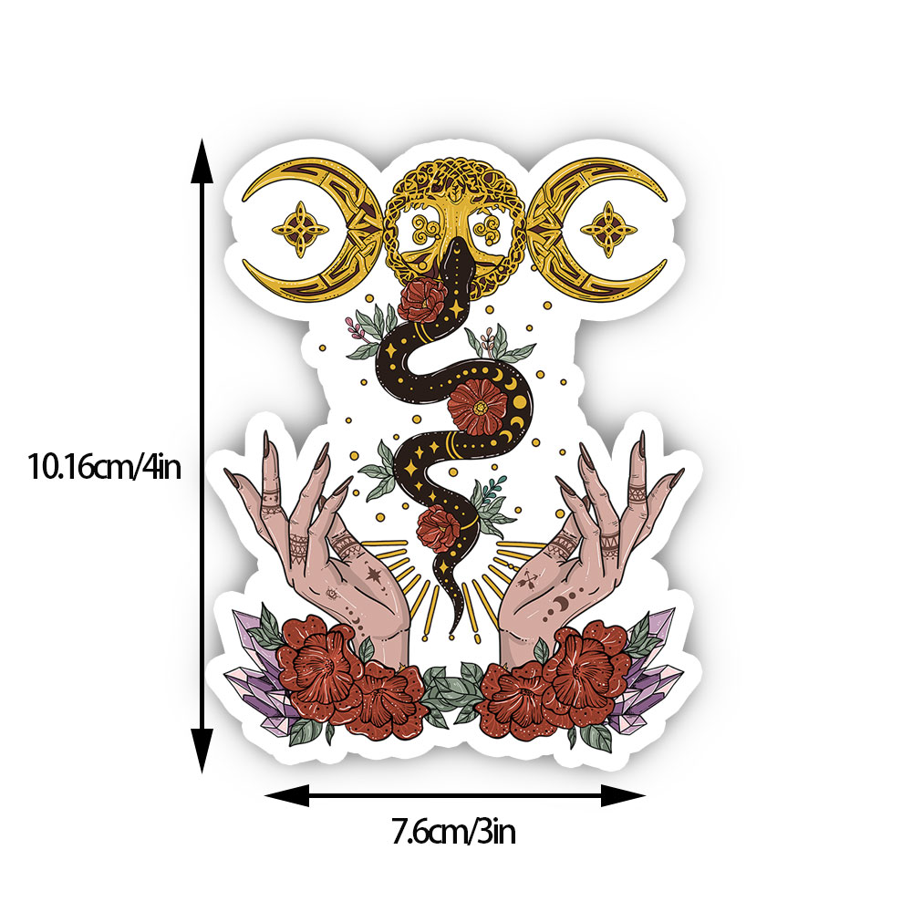Purplehecate Lunar Bloom Sticker