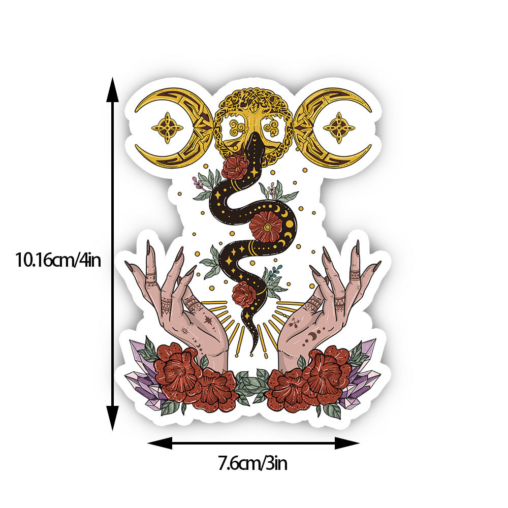 Purplehecate Lunar Bloom Sticker