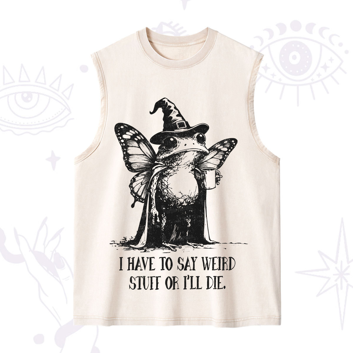 Purplehecate I Have to Say Weird Stuff Or I'll Die Washed Tank