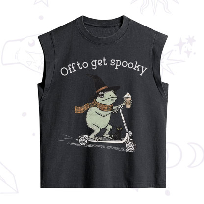 Purplehecate Off to get Spooky Halloween Forg Vintage Washed Tank