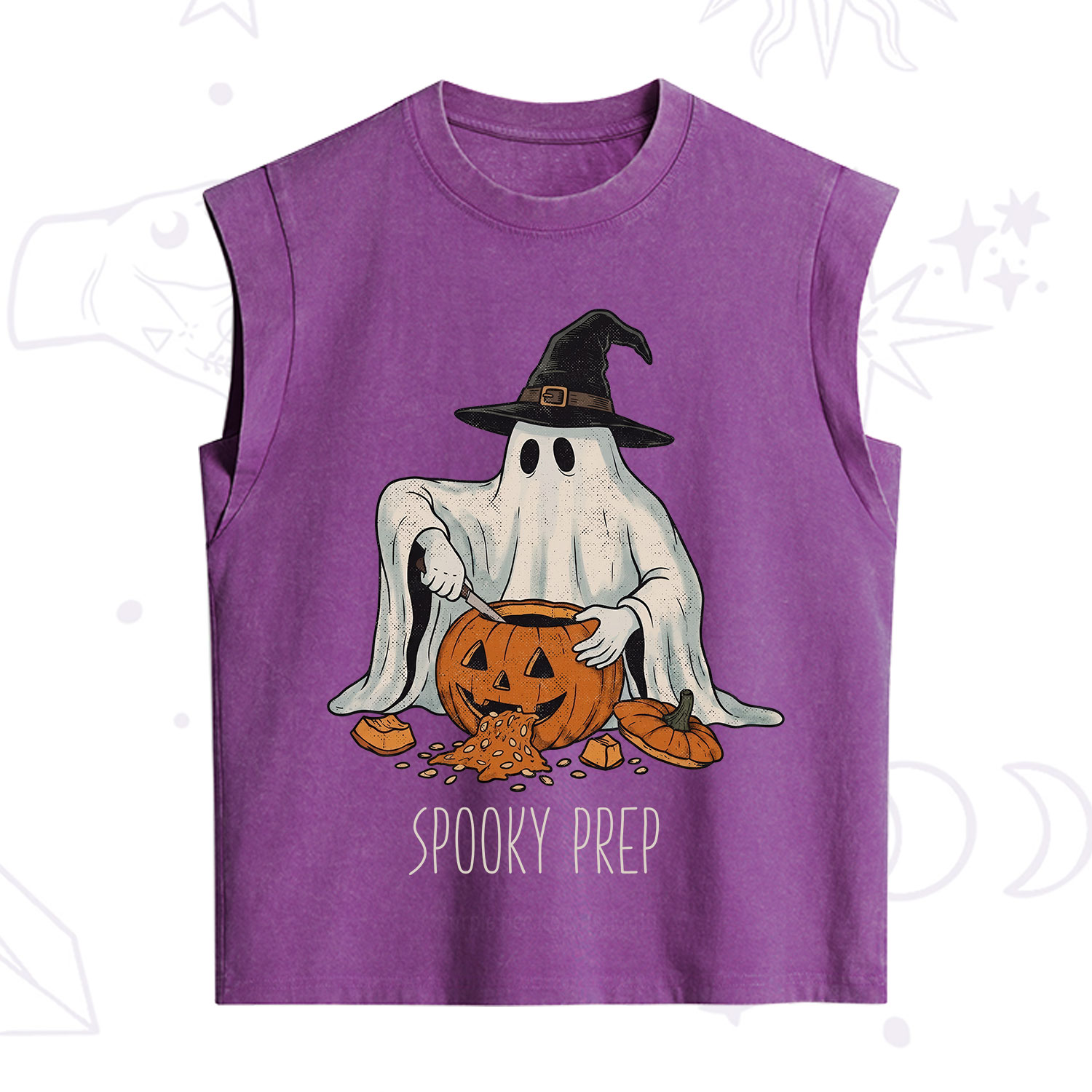 Purplehecate Spooky Prep Ghost Vintage Washed Tank