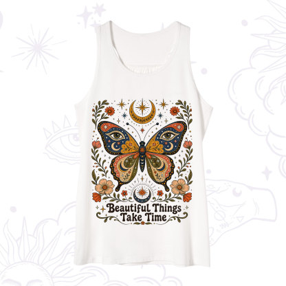Purplehecate Beautiful Things Take Time Butterfly Tank