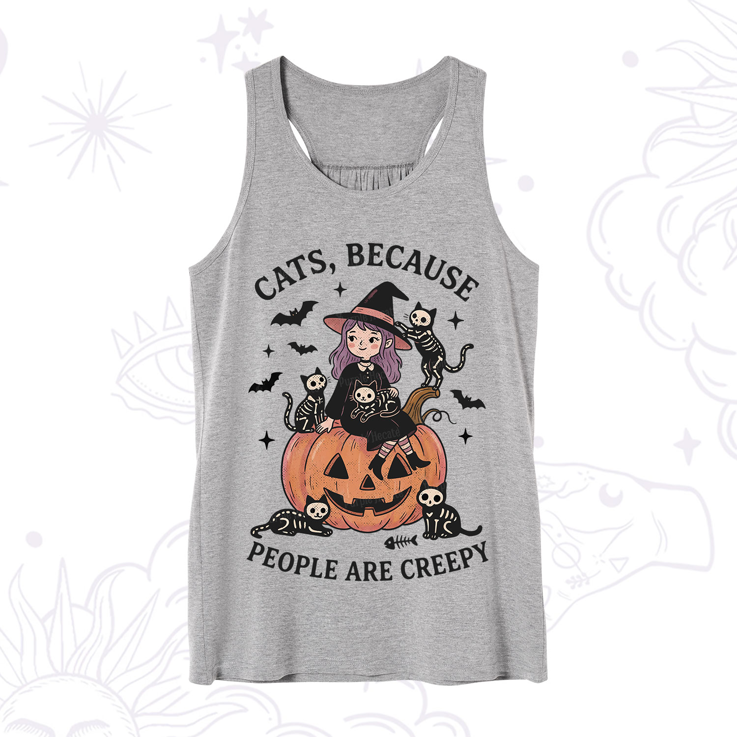 Purplehecate Cats Because People Are Creepy Tank