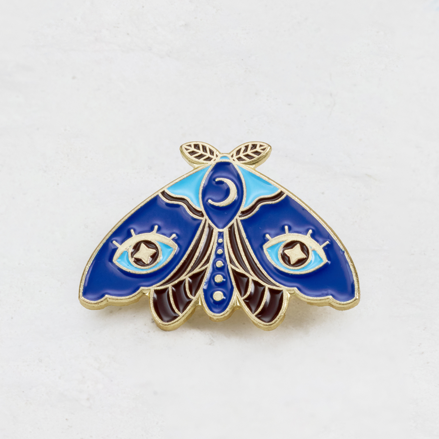 Purplehecate Luna Phase Moth Pin