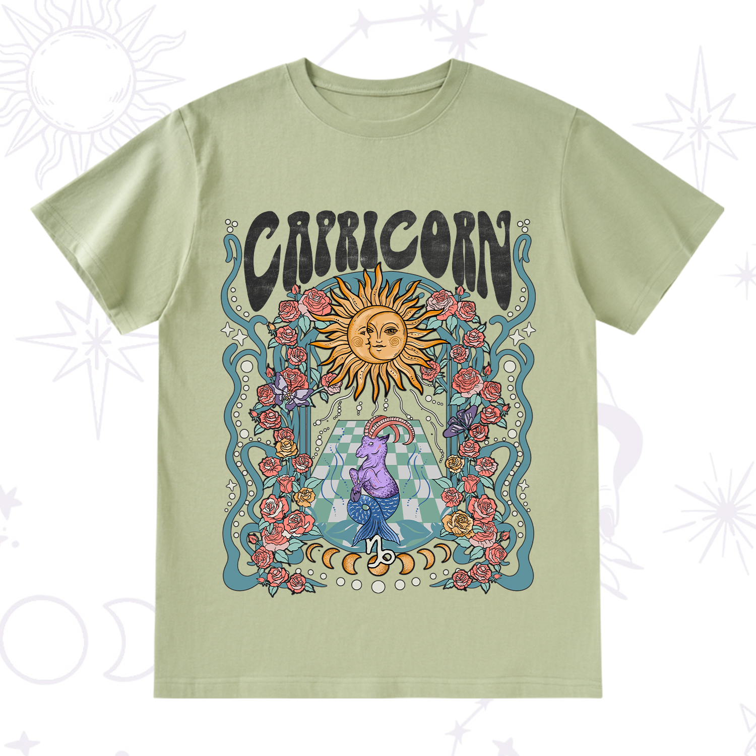 Purplehecate Capricorn Spirit Zodiac T-Shirt