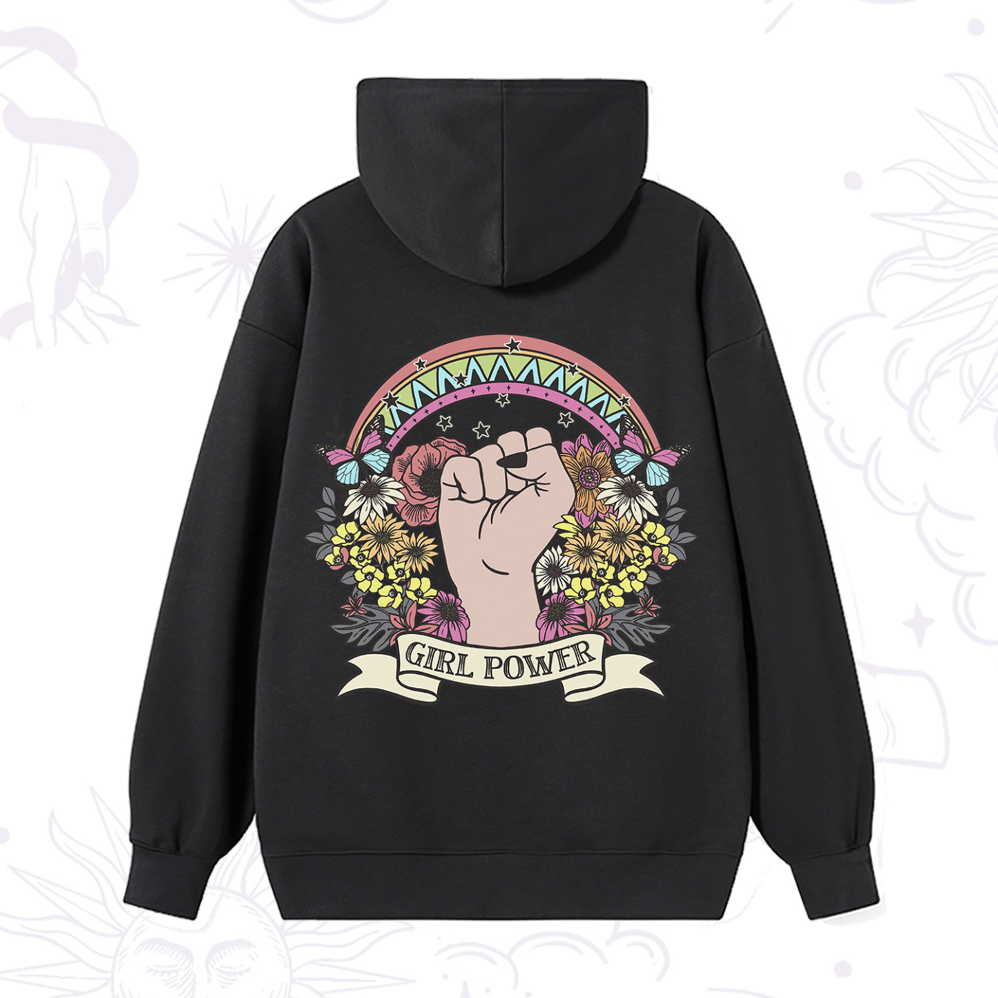 Magic Purplehecate Girl Power Hoodie