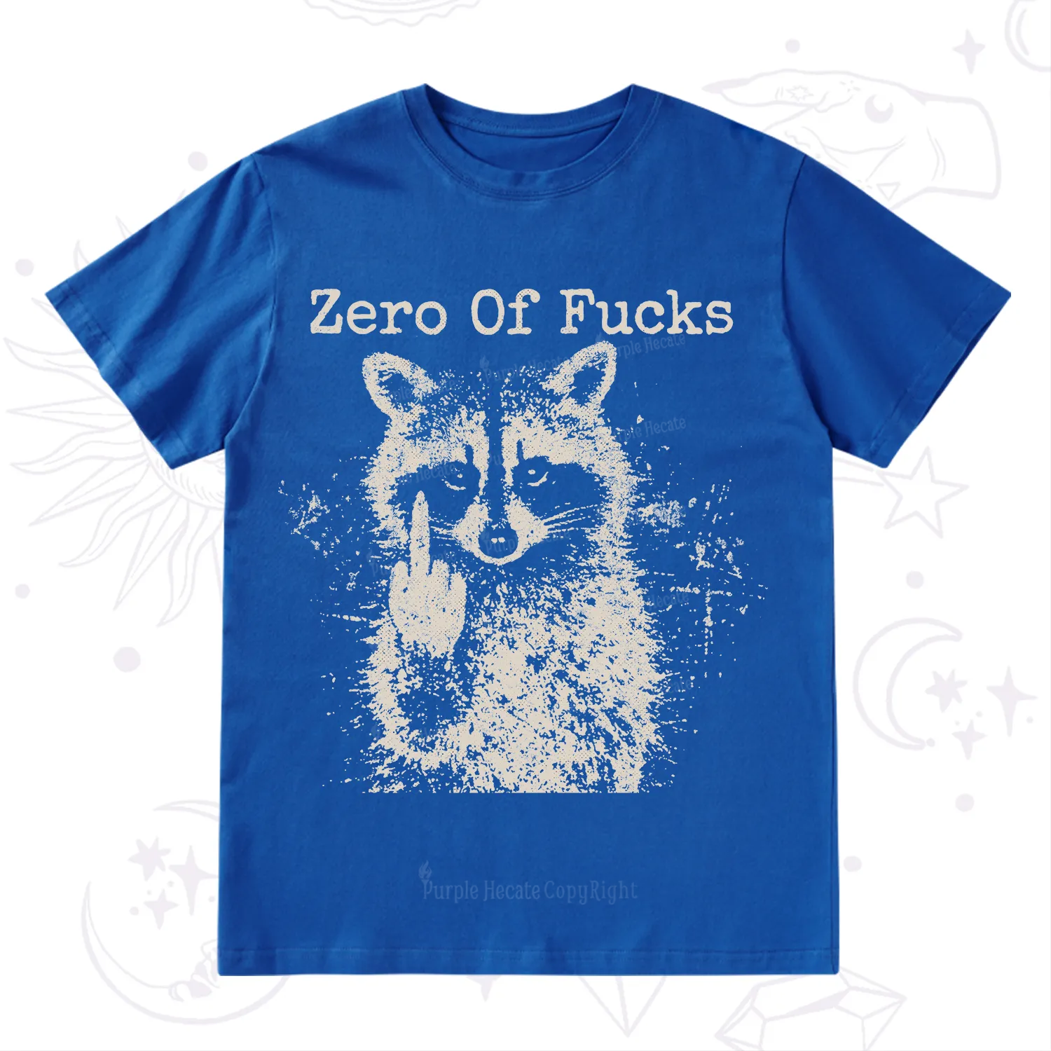 Purplehecate Zero Of Fucks Raccoon T-Shirt