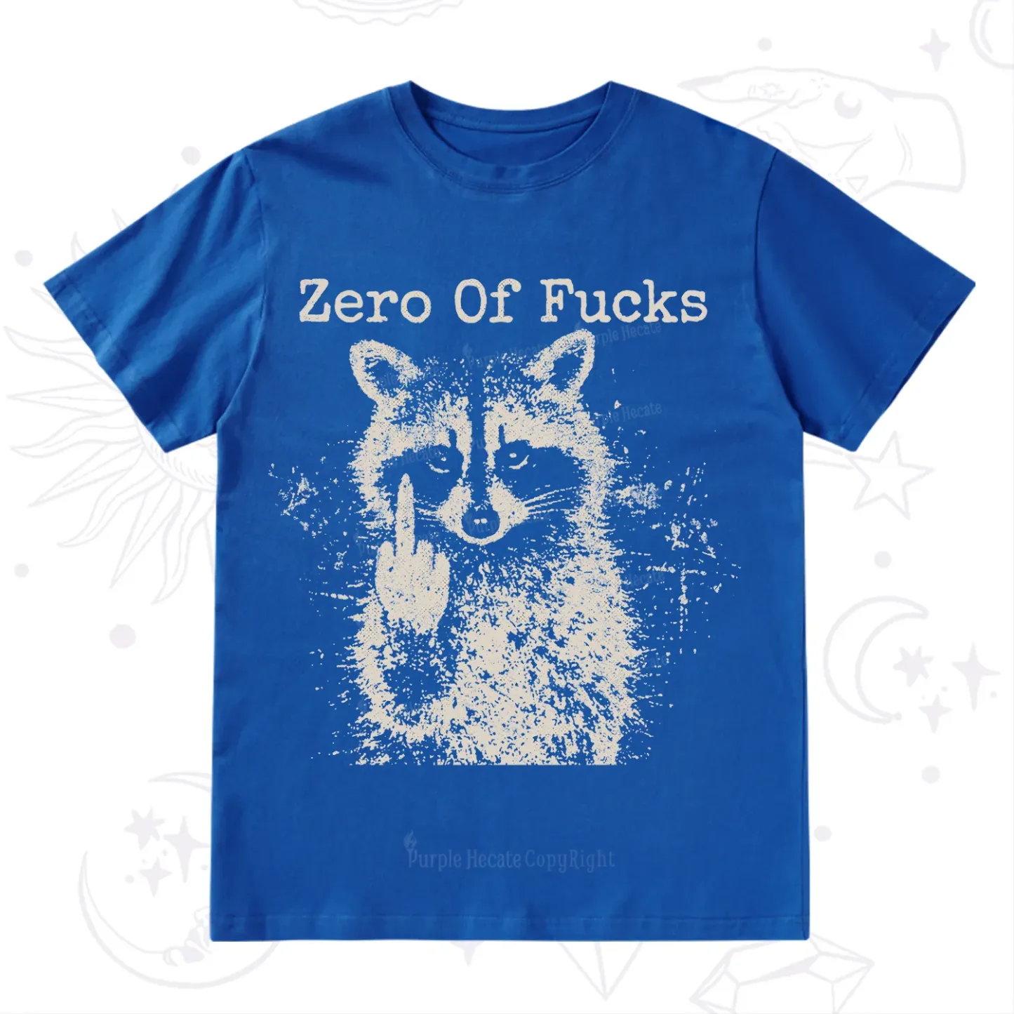 Purplehecate Zero Of Fucks Raccoon T-Shirt