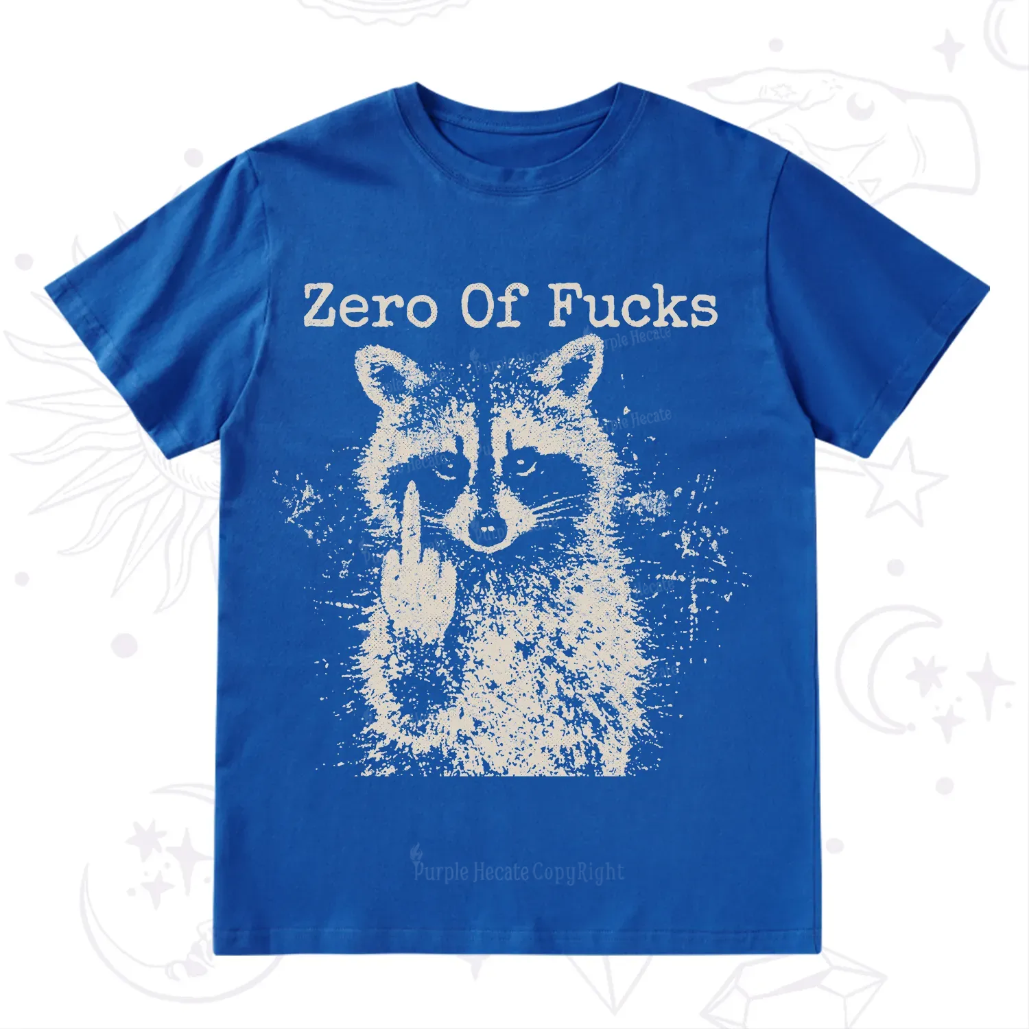 Purplehecate Zero Of Fucks Raccoon T-Shirt