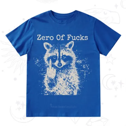 Purplehecate Zero Of Fucks Raccoon T-Shirt