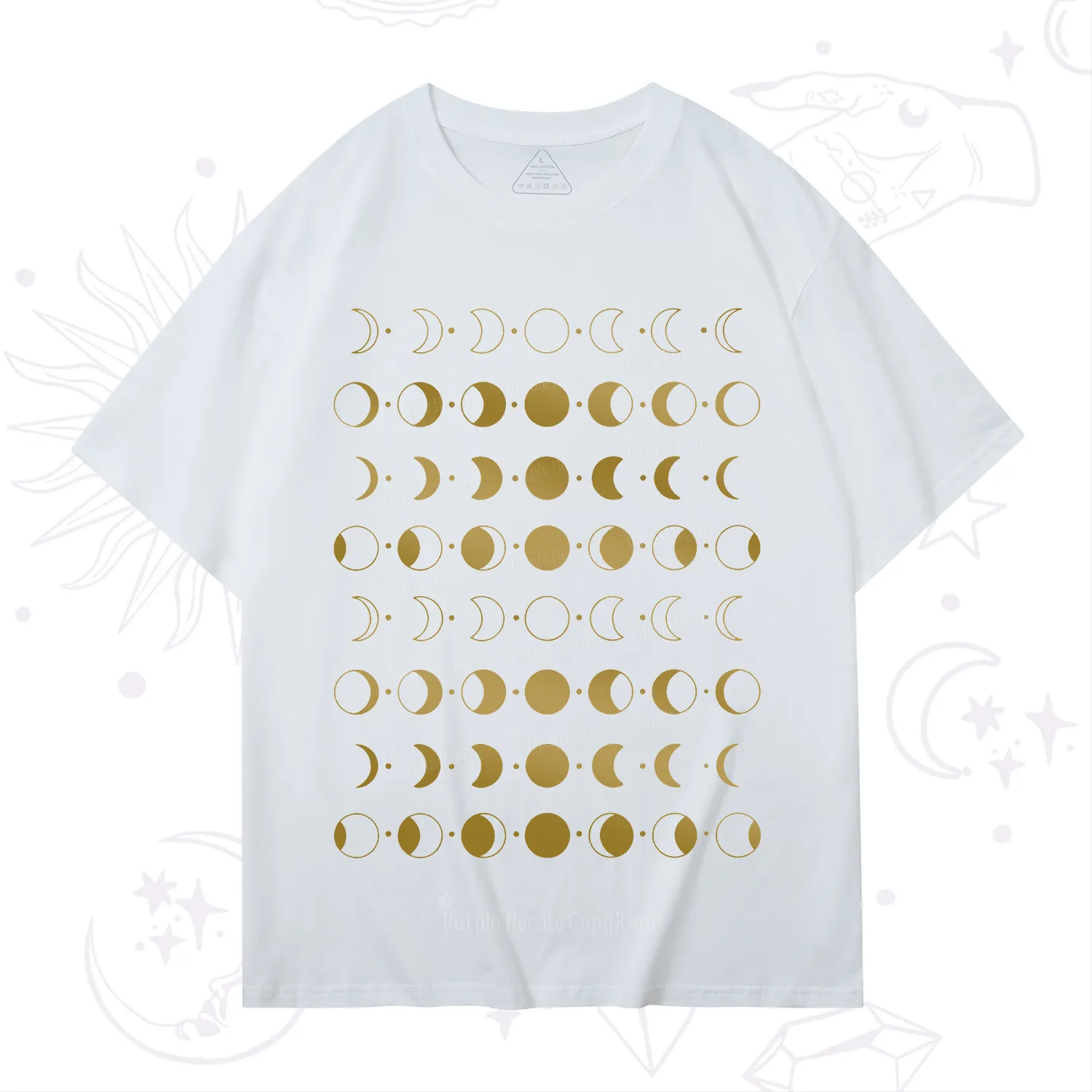 Purplehecate Phases Of Moon T-Shirt