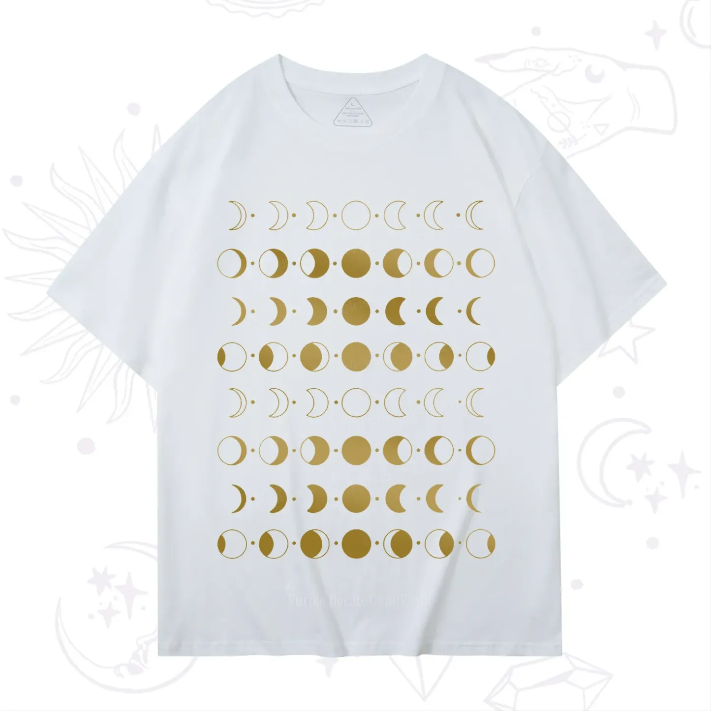Purplehecate Phases Of Moon T-Shirt