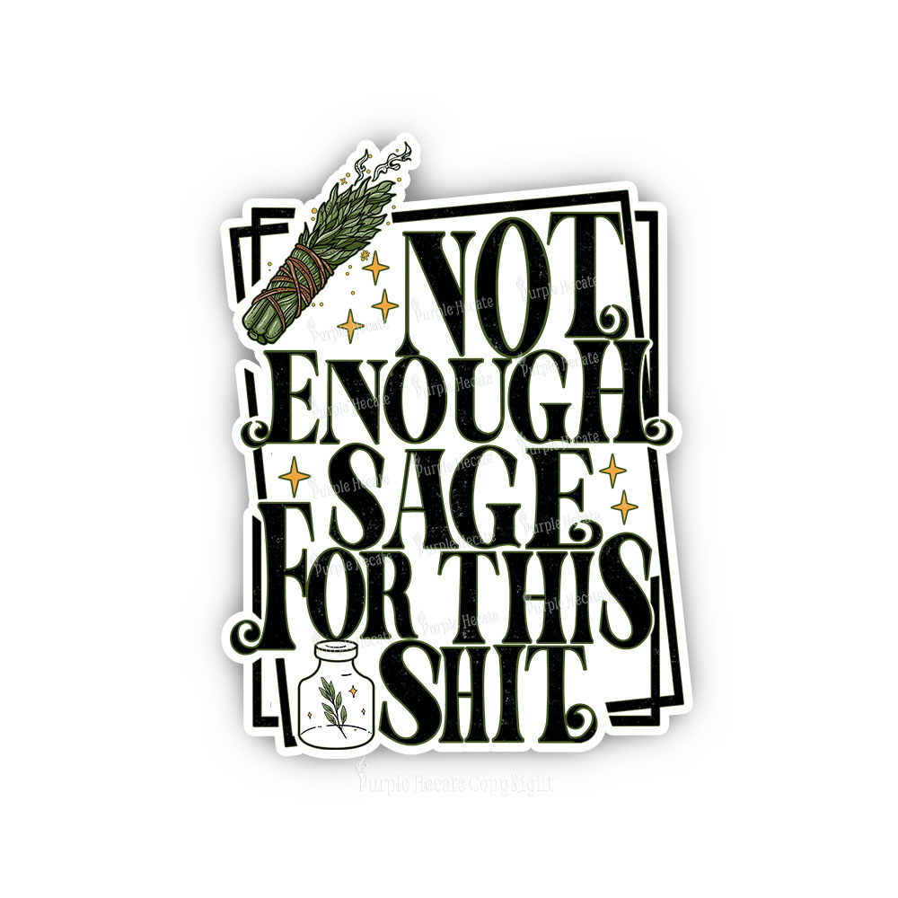 Purplehecate Smudge for This Shit Sticker
