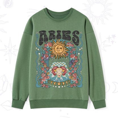 Purplehecate Aries Spirit Zodiac Sweatshirt