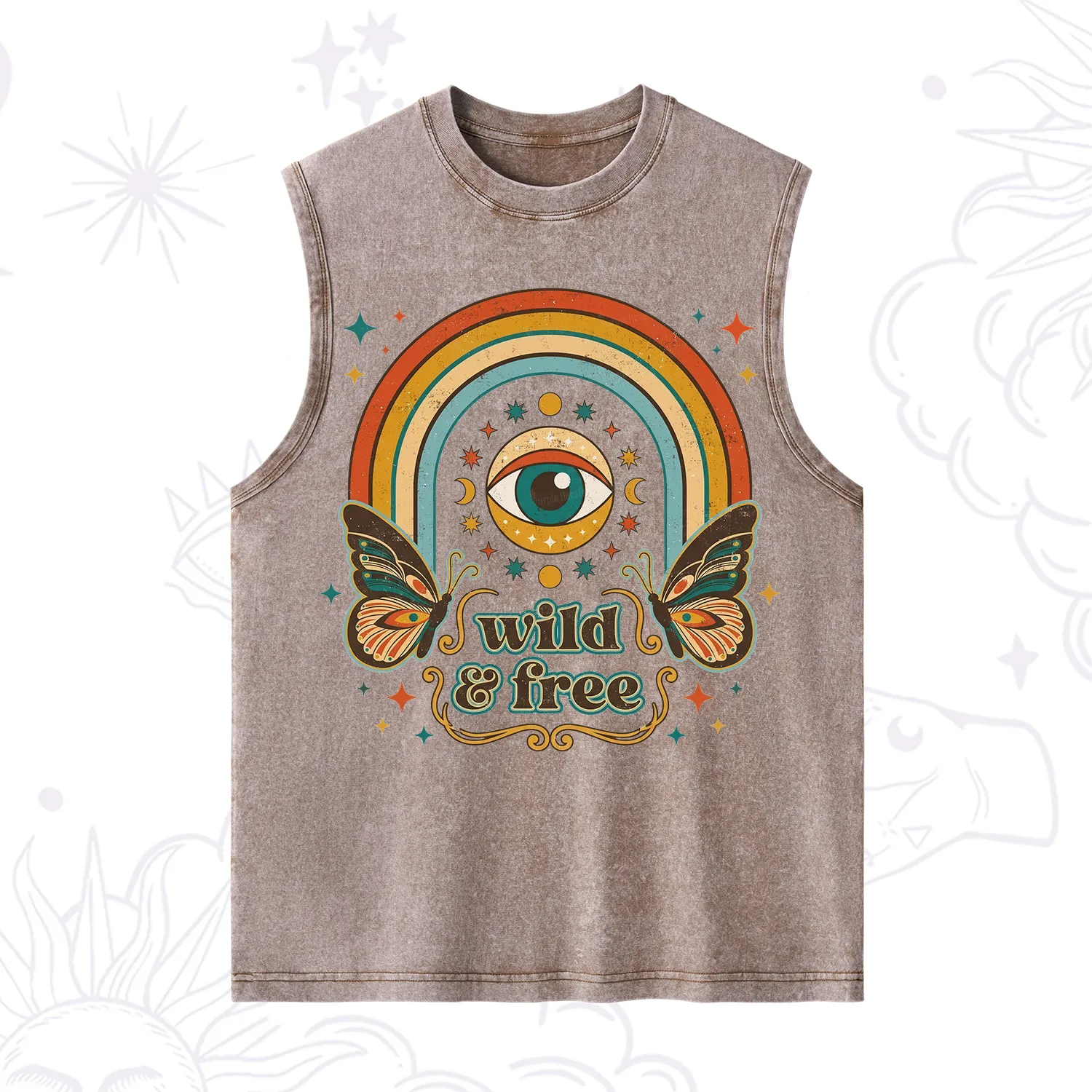 Purplehecate Wild And Free Washed Tank