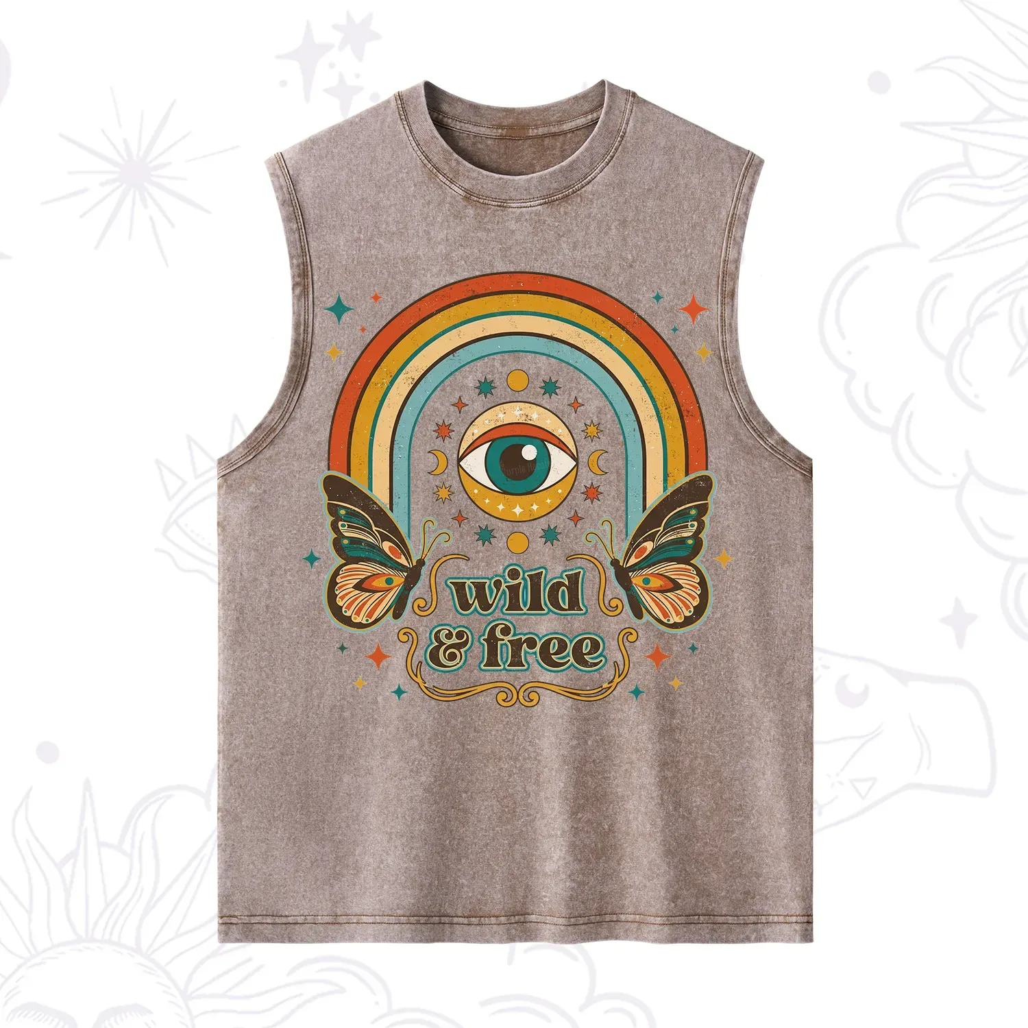 Purplehecate Wild And Free Washed Tank