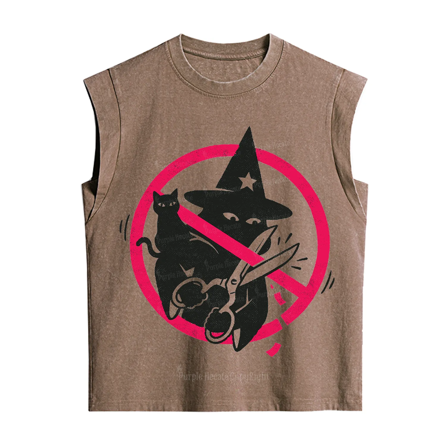 Purplehecate Break the Spell Witch Vintage Washed Tank