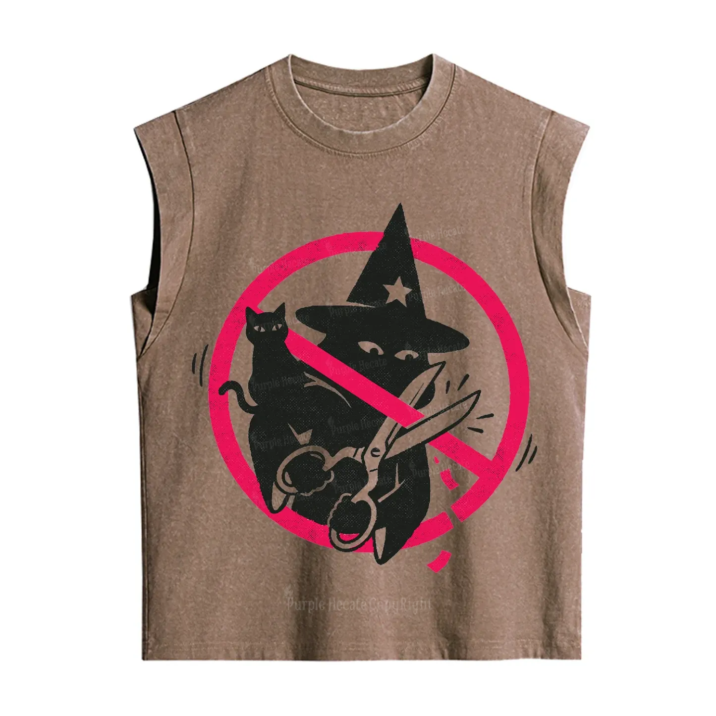 Purplehecate Break the Spell Witch Vintage Washed Tank