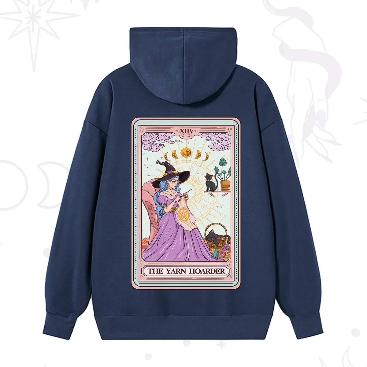 Purplehecate The Yarn Hoarder Tarot Hoodie