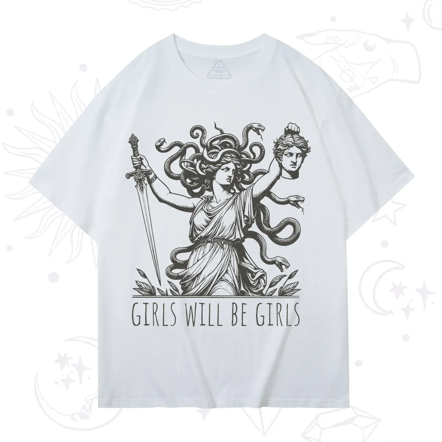 Purplehecate Girls Will Be Girls Medusa T-Shirt