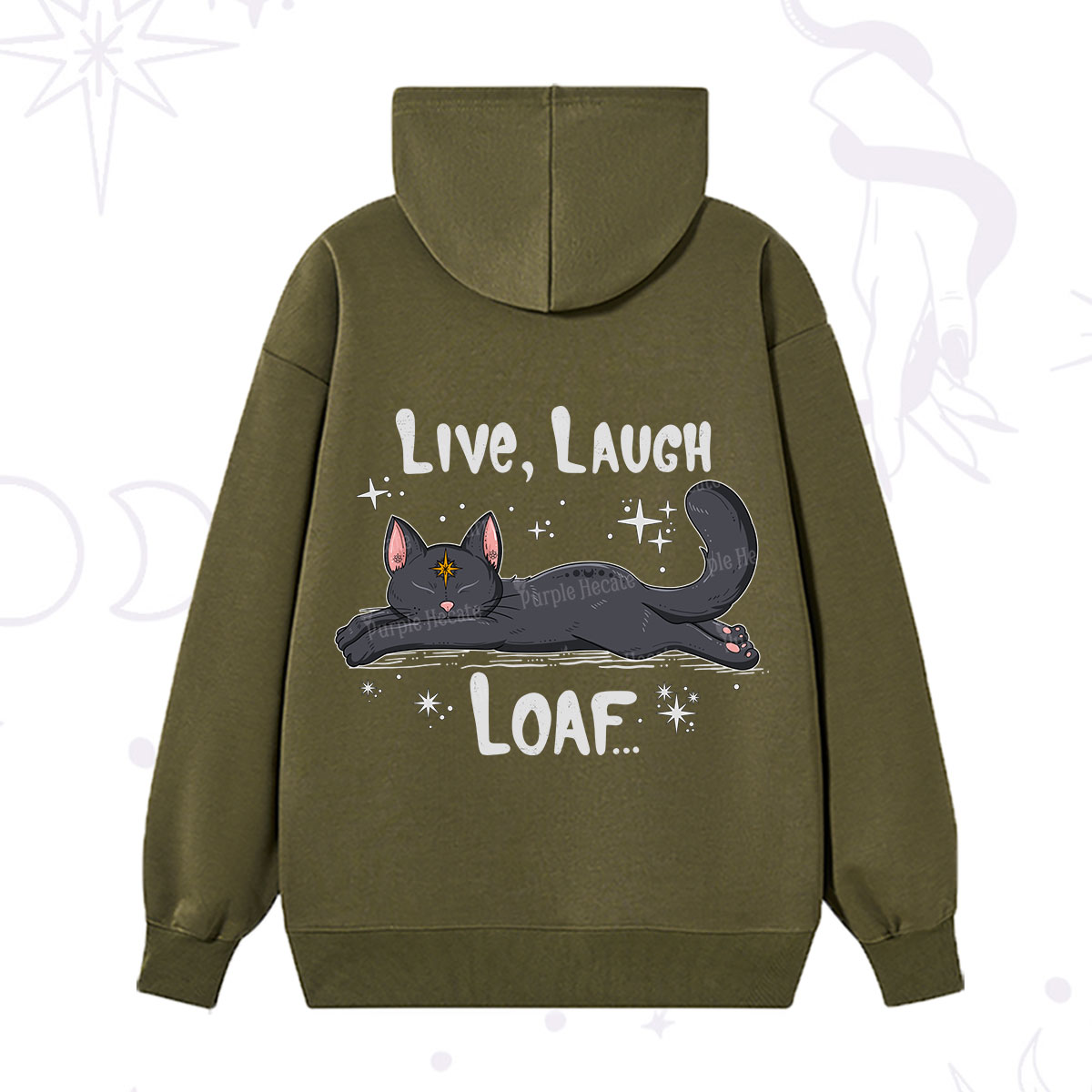 Purplehecate Live Laugh Loaf Hoodie