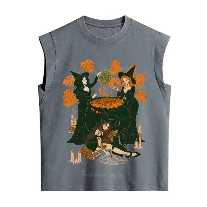 Purplehecate Midnight Potion Ritual Halloween Vintage Washed Tank
